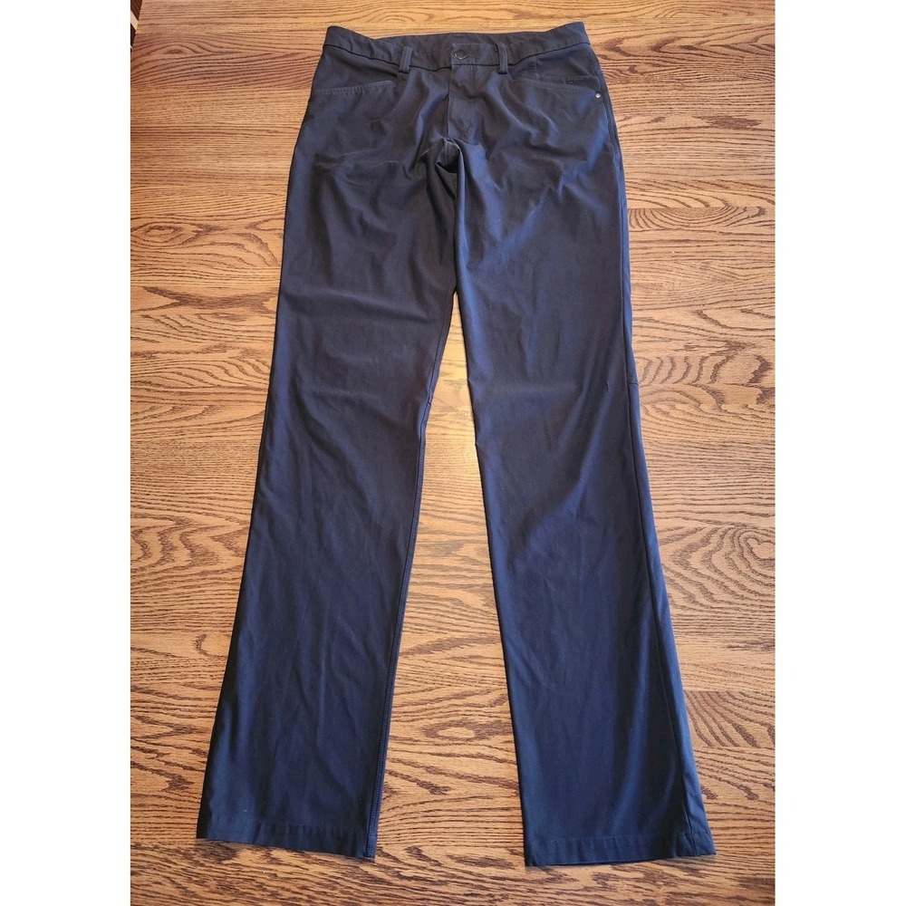 Lululemon ABC Pants‎ Mens 32x35.5 Black Classic 5 Pocket Warpstreme